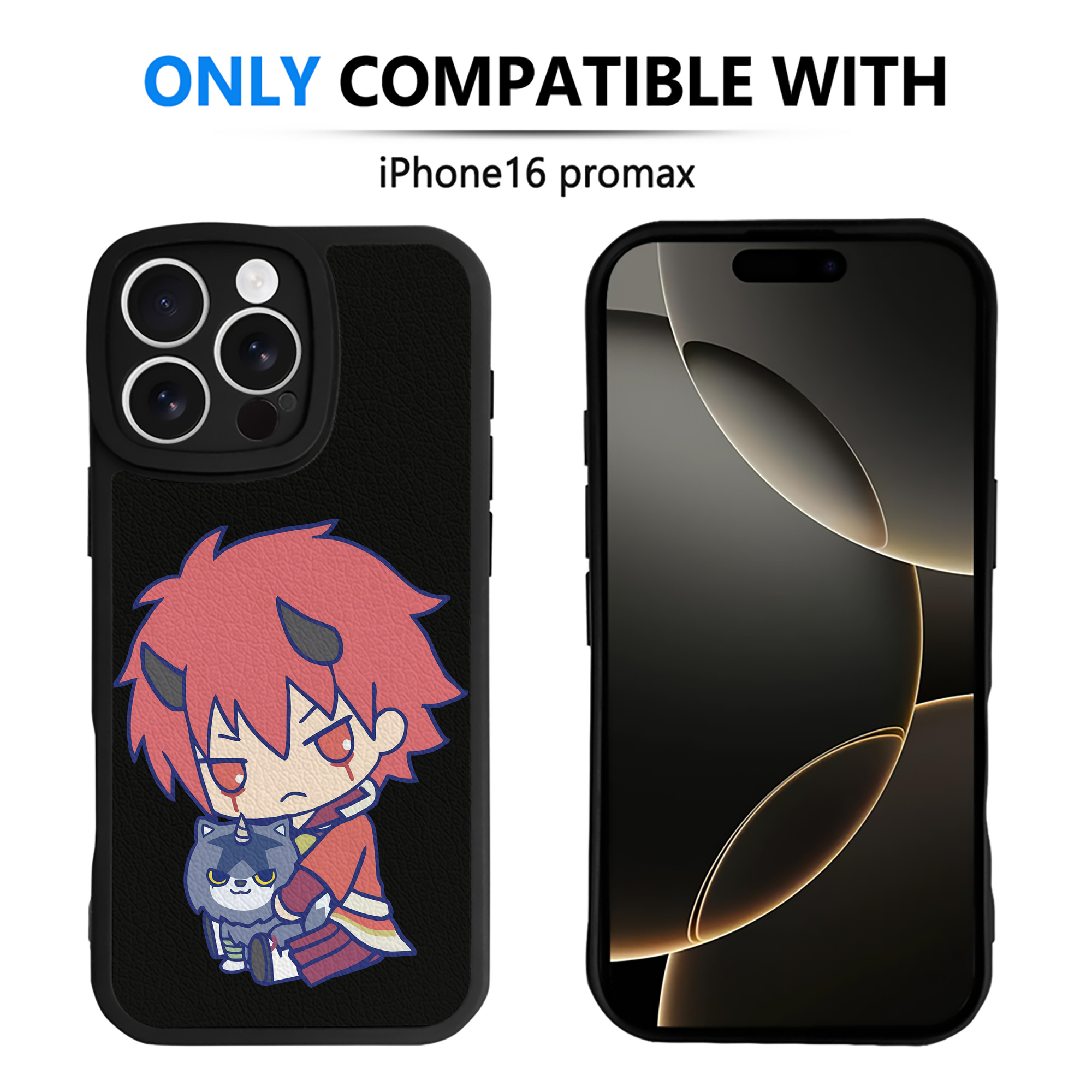（画像用） 転スラ Regarding Reincarnated to Slime 【iPhone 16シリーズ対応】シリコンスマホケース（レザー調） 材質：シリコン